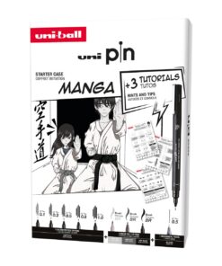 SET UNI PIN MANGA 5 FEUTRES + 3 BRUSH + 1 PM + 3 TUTOS