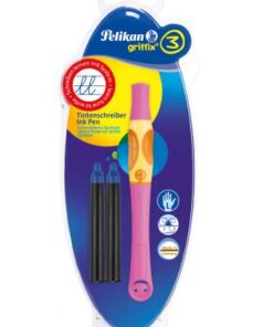 GRIFFIX ROLLER ROSE GAUCHER BLISTER ERGONOMIQUE PELIKAN