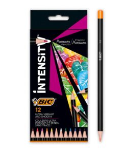 BIC INTENSITY 12 CRAYONS DE COULEUR PREMIUM