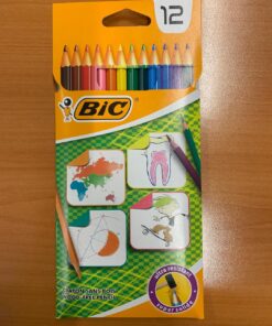 EVOSCHOOL BIC 12 CRAYONS DE COULEUR EVOLUTION