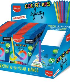 DISPLAY MAPED 24X 12 INFINITY CRAYONS DE COULEUR