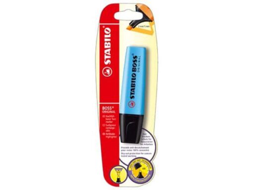 STABILO BOSS FLUO BLEU BLISTER