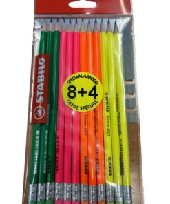 8+4 CRAYONS STABILO SWANO FLUO
