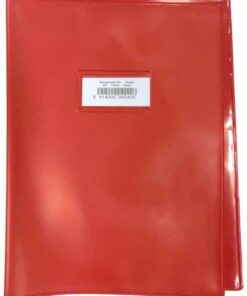 COUVRE CAHIER A4+ ROUGE BRONYL - PVC