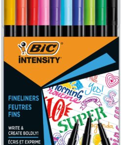 BIC INTENSITY FIN ETUI DE 10 FEUTRE 0.8