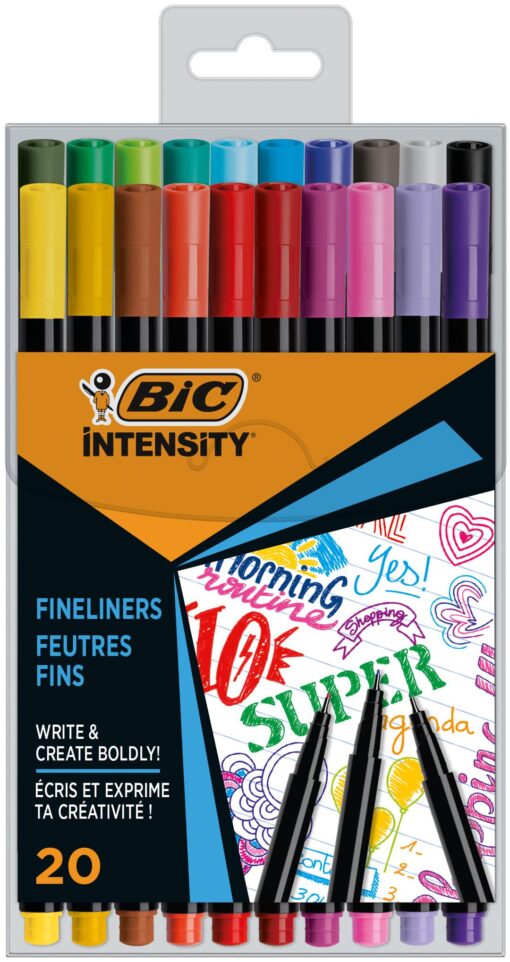 BIC INTENSITY FIN ETUI DE 20 FEUTRE 0.8