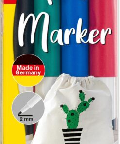 MARQUEURS TEXTILE SET DE 4 EBERHARD FABER