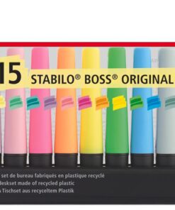 SET 15 STABILO BOSS DESKSET SURLIGNEURS