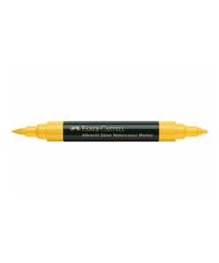 MARQUEUR AQUARELLE JAUNE CHROM FABER-CASTELL DOUBLE POINTE JAUNE CHROME