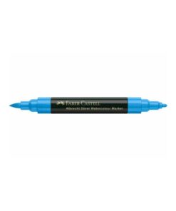 MARQUEUR AQUARELLE BLEU PHTALO FABER-CASTELL DOUBLE POINTE