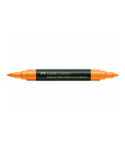 MARQUEUR AQUARELLE ORANGE FABER-CASTELL DOUBLE POINTE ORANGE BRILLANT
