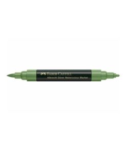 MARQUEUR AQUARELLE VERT OLIVE FABER-CASTELL DOUBLE POINTE