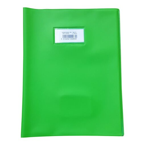 COUVRE CAHIER BRON A4+ VERT CL - PVC