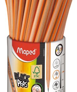 POT 72 CRAYONS GRAPHITE HB BLACK'PEPS - MAPED EMBOUT LACQUE