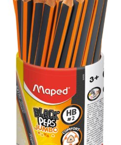 POT 46 CRAYONS GRAPHITE JUMBO TRIANGULAIRE HB MAPED EMBOUT LACQUE 4.7 MM
