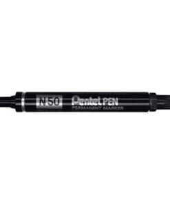 PENTEL MARQUEUR N50 NOIR PERM PERMANENT TOUTES SURFACES & T°