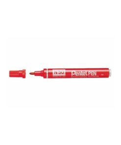 PENTEL MARQUEUR N50 ROUGE PERMANENT TOUTES SURFACES & T°