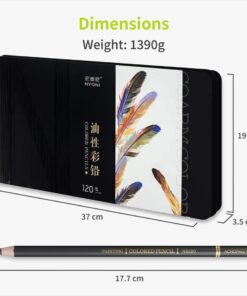 ACROPAQ 120 CRAYONS HUILE OIL COLOR PENCIL SET