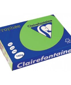 TROPHEE A4 160G VERT MENTHE PAPIER CLAIRFONTAINE RAME DE 250 FEUILLES