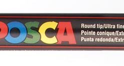 POSCA MARQUEUR NOIR EXTRA FIN 0.7MM