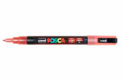 POSCA MARQUEUR ROUGE PAILLETE 1.5MM FIN