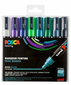 POSCA SET 8 MARQUEURS PC5M POCHETTE COULEURS FROIDES