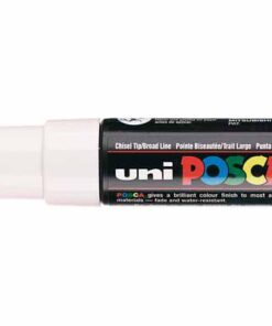 POSCA MARQUEUR BLANC BISAUTE LARGE 8MM