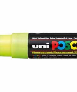 POSCA MARQUEUR JAUNE FLUO BISAUTE LARGE 8MM