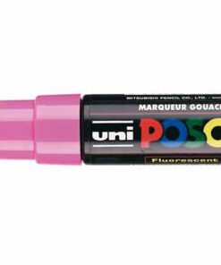 POSCA MARQUEUR ROSE FLUO BISAUTE LARGE 8MM