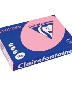 TROPHEE A4 120G ROSE PAPIER CLAIRFONTAINE RAME DE 250 FEUILLES