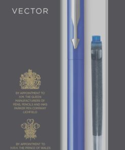 VECTOR PLUME BLEU BLISTER PARKER - STYLO PLUME MOYENNE