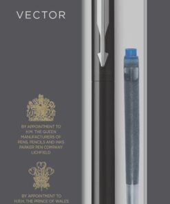 VECTOR PLUME NOIR BLISTER PARKER - STYLO PLUME MOYENNE