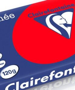 TROPHEE A4 120G ROUGE CORAIL PAPIER CLAIRFONTAINE RAME DE 250 FEUILLES