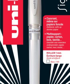 UNIBALL BROAD BLANC BLISTER SIGNO 1.0MM