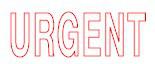 CACHET COLOP URGENT TAILLE EMPREINTE 14X38MM