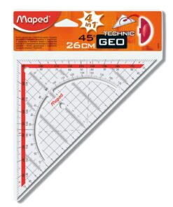 EQUERRE GEO MAPED HYPO 26CM