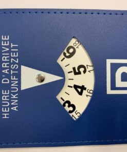 DISQUE STATIONNEMENT ZONE BLEU ETUI PLASTIQUE