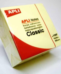 APLI NOTES 400FL 75X75 JAUNE JAUNE BLOC