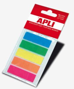 INDEX APLI 5COUL 12X45MM AUTOCOLLANT REMOUVABLE