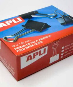 APLI 12 PINCE CLIP 51MM FOLD BACK