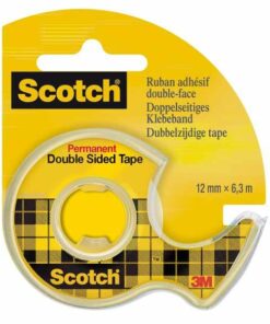 SCOTCH DOUBLE FACE BLI 12MMx6M DEROULEUR BLISTER