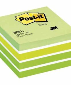 POST-IT CUBE  450F 76X76MM VERT PASTEL