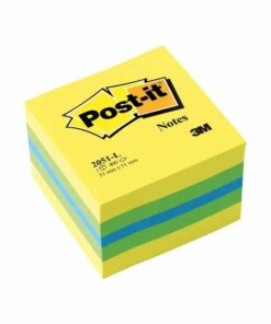 POST-IT CUBE MINI 51X51 JAUNE 400 FEUILLES