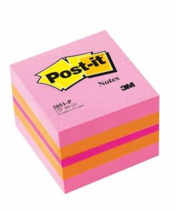 POST-IT CUBE MINI 51X51 ROSE 400 FEUILLES