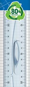 LATTE 30CM MAPED + POIGNEE GEOMETRIC-TRIPLE DECIMETRE
