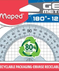 RAPPORTEUR 180° 12CM MAPED GEOMETRIC