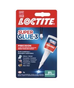 COLLE LOCTITE PRECISION 5GR SUPER GLUE-3 FERMETURE CLIPS MULTI-MATERIAUX