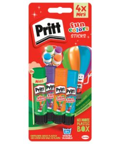 PRITT COLLE FUNCOLOR 4X10GR COLLE EN STICK 4 COULEURS