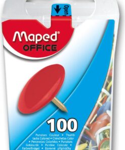 MAPED 100 PUNAISES COULEUR DIAMETRE 10MM