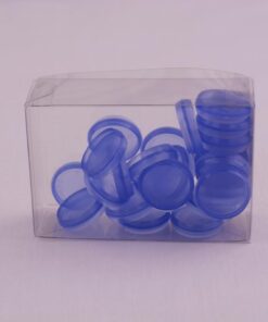 ATOMA 24 ANNEAUX 20MM BLEU TRANSPARENT
